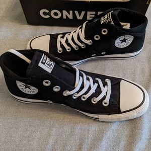 Converse mid-tops, black, size 9